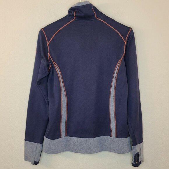 Columbia Jacket Womens Small Navy Blue Knit Full Zip Omni Wick Sportswear Active - Picture 6 of 12